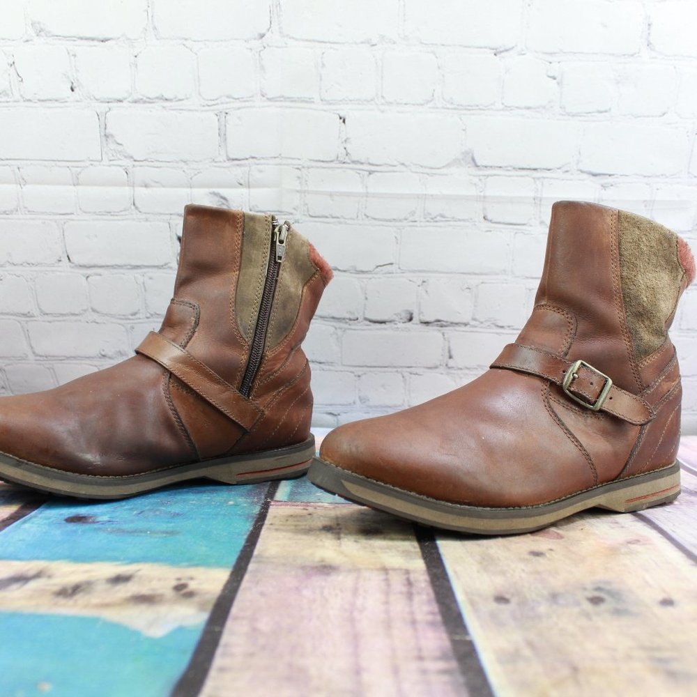 LL BEAN Park Ridge Zip Casual Boots Size 10 Wide - Picture 3 of 9